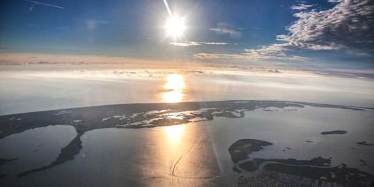 Sanibel Island and the Florida Gulf Coast --while descending into Fort Myers
